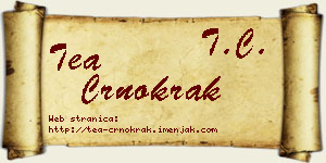 Tea Crnokrak vizit kartica